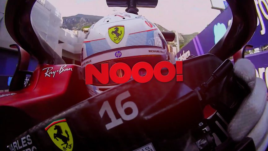 Charles Leclerc frustrated in cockpit